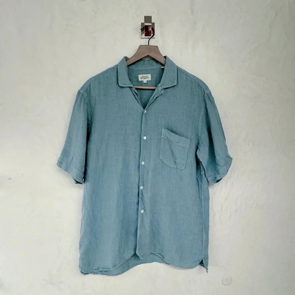 Hartford Light Blue Casual Button Down Shirt